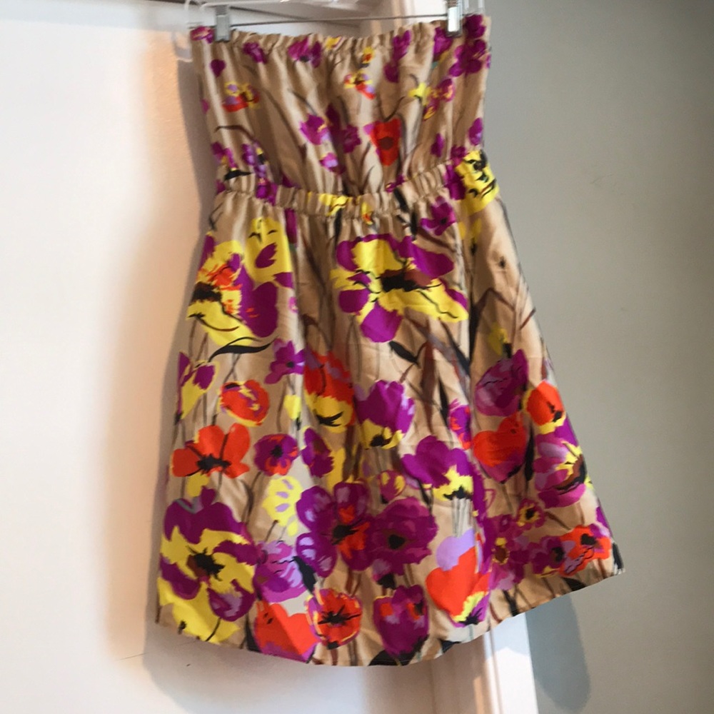 Floral Strapless Dress